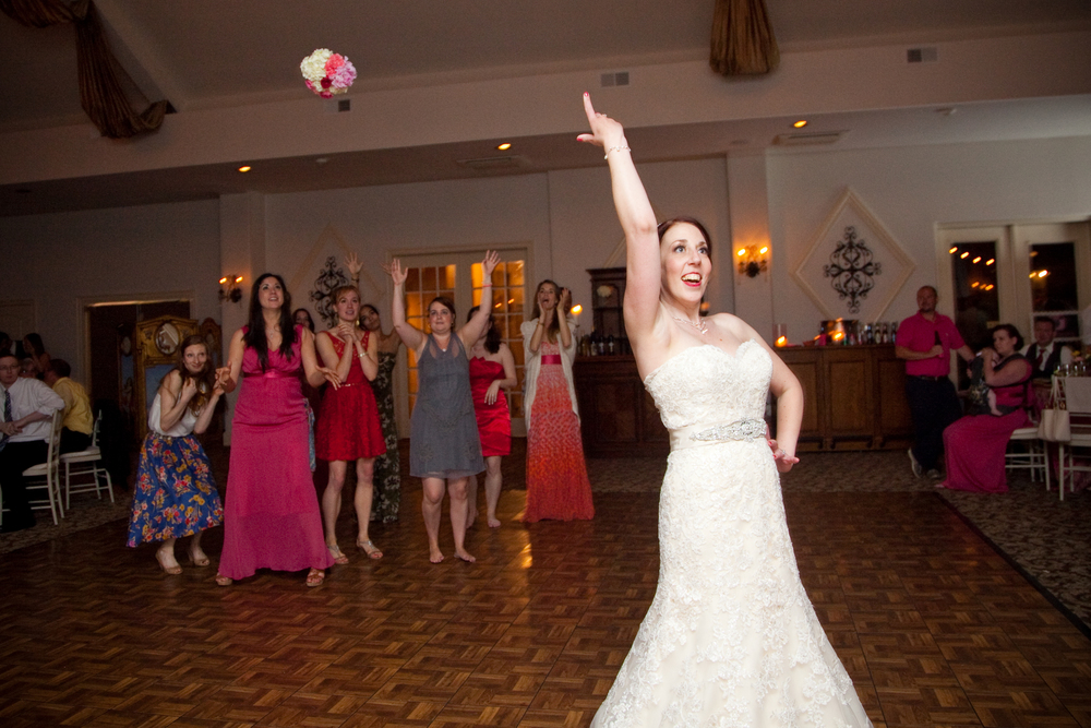  Girls just want to have fun bouquet toss 