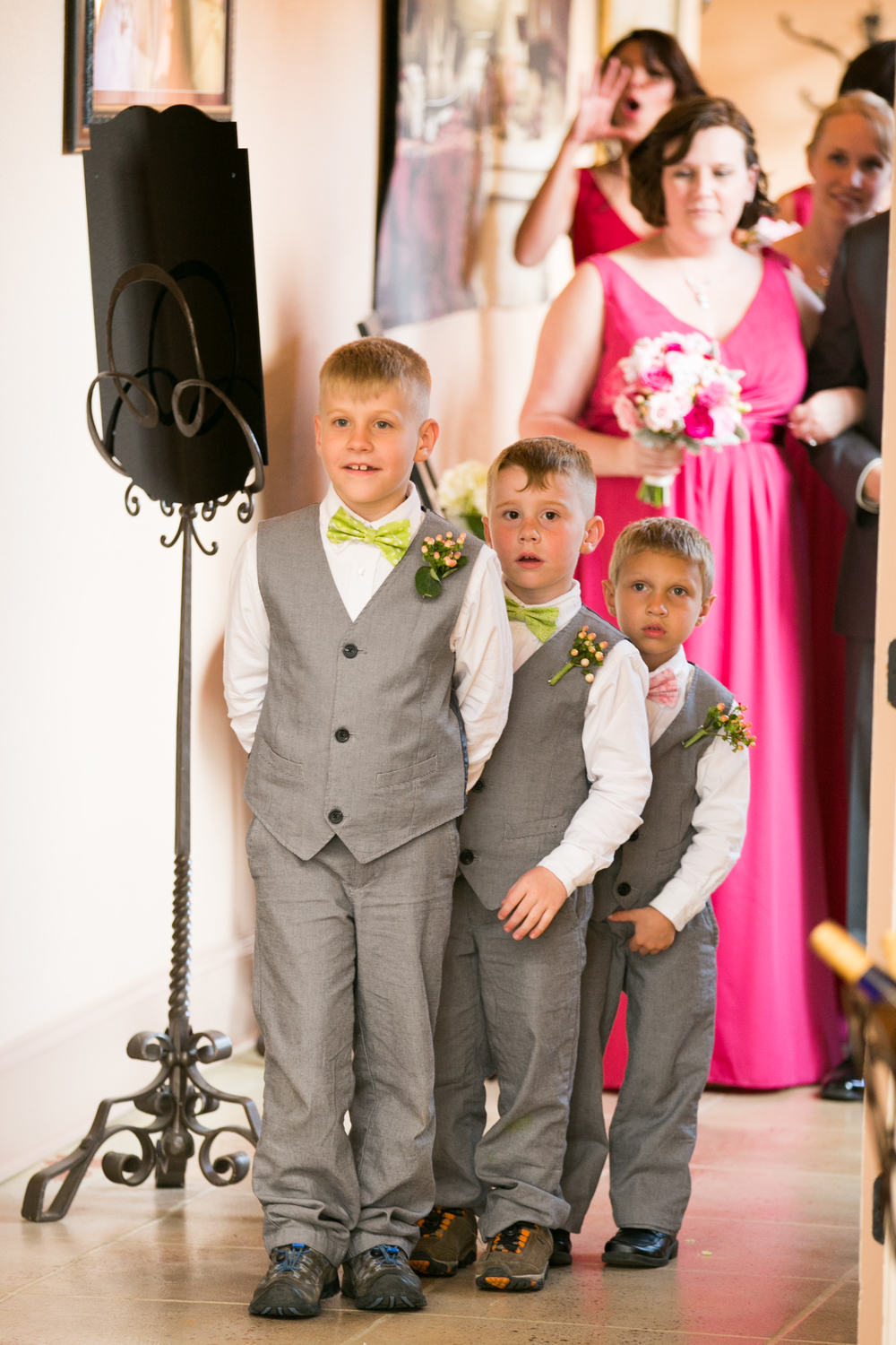  3/4 of my ring security team ready for their big entrance into the reception 